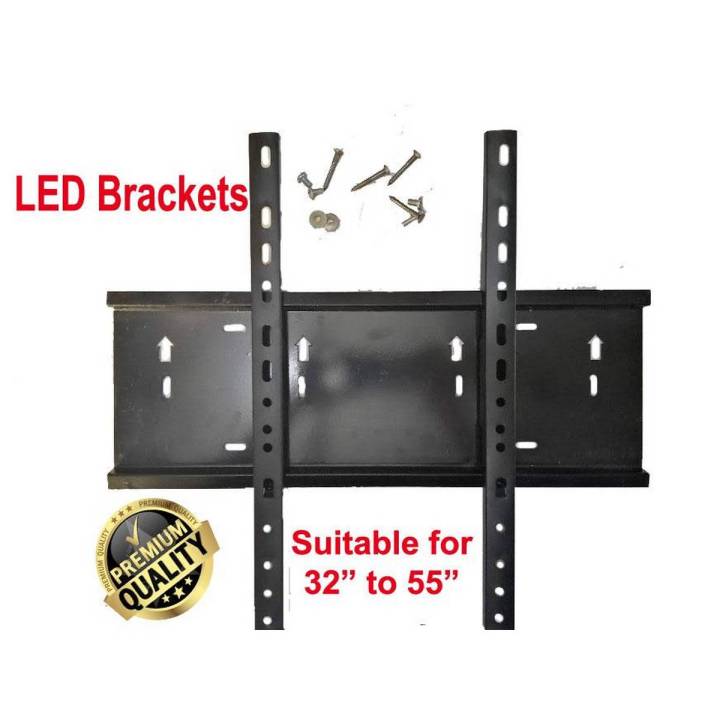 High Quality 32 inch To 55 inch Universal LCD LED TV Fix Wall Bracket Wall Mount Wall Stand Slim Wall Bracket Wall Mount Wall Stand Non-Movable Wall Bracket Wall Mount Wall Stand