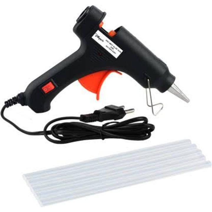 Brand New Imported Hot Glue Gun small 100w to 240w with 5 Transparent + 1 Double Sided Tisue Tape Transparent Glue Sticks Professional use