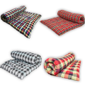 Polyester Filled Gadda For Single Bed & Floor Folding Mattress Multi-Colored Gada. 