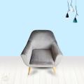 Living Room Furniture Simple modern single sofa combination mini balcony bedroom cafe fabric chair. 