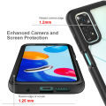 lthmy for Xiaomi Redmi Note 11 / Note 11S Built-in Screen Protector Full Body Rugged Shockproof Case Cover. 
