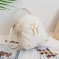 Mini Backpack for Women Cute Swan Hanging Embroidery Small Backpack Purse Girls Leather Bookbag Ladies Satchel Bags. 