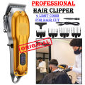Genuine Professional Barber Hair Clipper / Rechargeable Hair Trimmer For Men LED Display / Electric Hair Cutting Machine / Cord & Cordless Trimming Shaving Machine / Men’s Body Hair Removal Cutting Machine / Original High Quality Trimmers. 