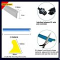 LED Green Neon Light Strip For Car Dashboard Gaps (2 Meters / 6.5 Feet's) Ambient Lights (EL Wire). 