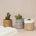 Plant Bags Flower Pot Coats for Office Desktop Kraft Paper Foldable Cosmetic Storage Bag Home Decoration. 