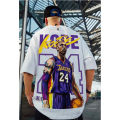 Yfashion Men Summer Loose T-shirt Los Angeles Lakers Kobe Printing Tops Large Size Short Sleeves T-shirt color. 