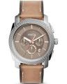 Brown Leather Chronograph Watch for Men - FS5192. 