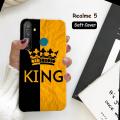 Realme 5 Back Cover -  King 2Gud Soft Phone Case For Boys. 