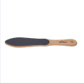 Foot Filer Wood Handle Dual Sided Coarse Wooden Foot Scraper Hard & Dead Skin Callus Remover, Pedicure Foot Scrubber. 