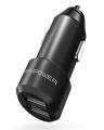 24W - 4.8A - Dual USB Car Charger - Black. 