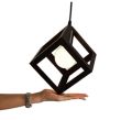New Square Cube Hanging Light , Ceiling Light , Ceiling Lamp, Pendant Lamp, Pendant Light For Home, Office, TV Lounge, Bed Room, Led Light, Led Bulb, Filament Bulb (BULB NOT INCLUDED). 