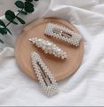 3  Hair Clip Design Women Fashion Hair Barrettes Elegant Pearl Hair Clips. 