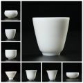 Creative Kung Fu Kung Fu Teacup Mutton Fat Jade White Porcelain Water Bowl Household Ceramic Master Cup. 