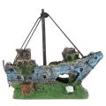 Fish Tank Decoration Aquarium Accessories Ornament Cave Landscape Castles Corsair Ship. 