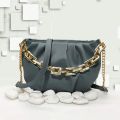 Women's Handbag with Golden Chain and Long Strap 9x7 Inch Elegant Design. 