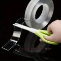 Reusable & Washable Nano Double-Sided Tape - Transparent, Versatile Adhesive Washi Tape for Home, Kitchen, Bathroom, Office & Car Use. 
