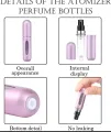 New Mini Refillable Perfume Bottle For Travel, Perfume Atomizer Bottle For Mens Or Women. 