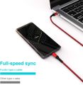 Type C Cable, Fundro USB C Fast Charger (2 Pack 3.3FT) Nylon Braided USB-C Charging Cord for Samsung Galaxy a40 a70 S10 S9 S8 plus Note 9 8, Huawei P30 P20 P10 Mate 20, Pixel,OnePlus 5 (Red). 