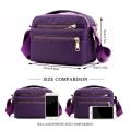 New solid color handbag casual durable nylon shoulder handbag. 