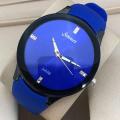 Latest Fashionable Stylish High Quality Casual Men Round Case Silicon Strap Watch for Men Gift Party Casual Wear. 