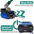 YIHUA 948DB+ II Soldering Iron Station Kit compatible for T12 solder iron tip with 2 tips with °F-°C Conversion, Sleep Mode, Auto Shutdown, Preset Channels, Calibration Functions. 