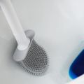 Silicone Toilet Brush Head Toilet Brush Leak-Proof Base Convenient Sanitary Brush Head Storage Cover Toilet Cleaning Brush. 