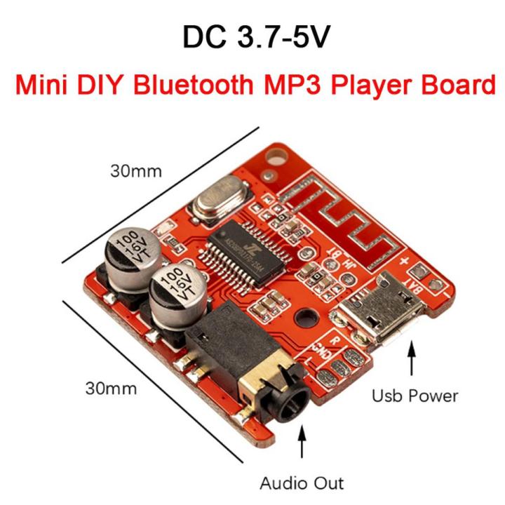 5V 12V Bluetooth 5.0 MP3 Decoding Board Module  Car USB MP3 Player TF Card Slot USB FM with Microphone Handsfree control