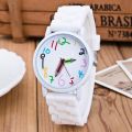 Silicone Watches Children Pencil Pointer Student Watch Quartz Wristwatches Watches Fs99. 