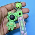 Spaceman / astronaut  keychain - cartoon character / action figure soft pvc keychain for kids (girls and boys) - bag hanging accessories / keyring. 