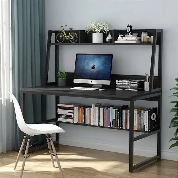 Office%20Table%20Desktop%20Table%20With%20Hutch%20And%20Book%20Shelf%20Office%20Desk%20Laptop%20Table%20Computer%20Table%20Study%20Table%20Writing%20Table%20For%20Home%20&%20Office%20-%20Image%203