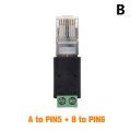 RJ45 To Rs485 Converter RJ45 Terminal Adapter Crystal Head To Terminal Block Cuilei. 