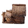 Aquarium Ceramic House Ornament Fish Tank Hiding Cave Shelter Landscape Decor. 