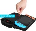 Daydayup Switch Carrying Case Compatible with Nintendo Switch/Switch OLED, with 20 Games Cartridges Protective Hard Shell Travel Carrying Case Pouch for Console & Accessories, Black. 