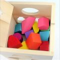 Fifteen Hole Shape Intelligence Box wooden toy for kids shapes and colors KS. 