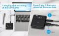 ENRG True Wireless Go Microphone With Active Noise Cancellation Reduction 20 Meter Long Range Portable Audio Video Recording For Type C Android And IOS iPhone_Live Game Shooting_Streaming Vlogging_Youtube For Mobile Phone DSLR. 
