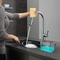 2 in 1 Soap Dispenser for Dishwasher Liquid Hold. Press Type Pump Dispenser. Easy To Use And Best For Kitchen Dish Washing Purpose Liquid Dispenser Through Pump (Multi-Color, 400 ML) with Free Sponge | Made in Pakistan | 5 years warranty. 