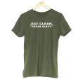 Eat Clean Train Dirty Men’s Boys T-Shirt Funny Gym Fitness Best Gift. 