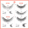 3pair 3D false eyelashes lashes invisible band mink lashes reusable false eyelashes Makeup in Bulk eauty tools. 
