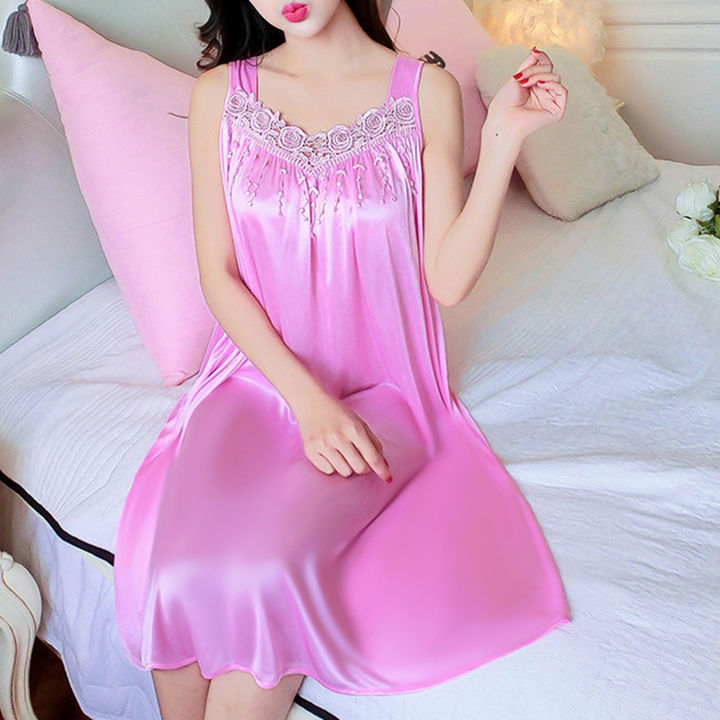 Night%20Dress%20Pure%20Colors%20Great%20ing%20Women%20Nightie%20-%20Image%205