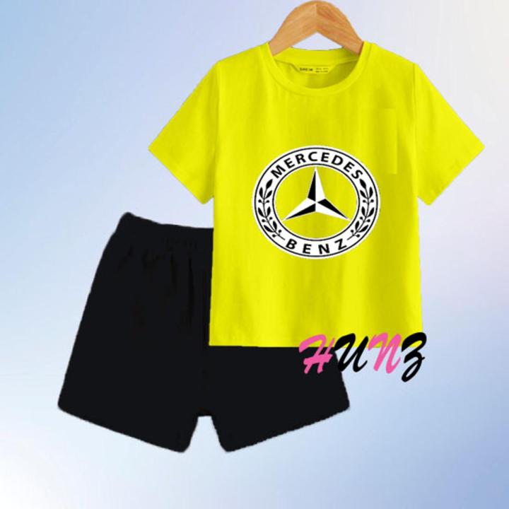 Hunz Kids Printed suit T-Shirt & Short