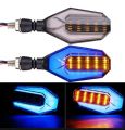 2Pcs Motorbike Universal LED Indicator DRL And Yellow Parking Light. 