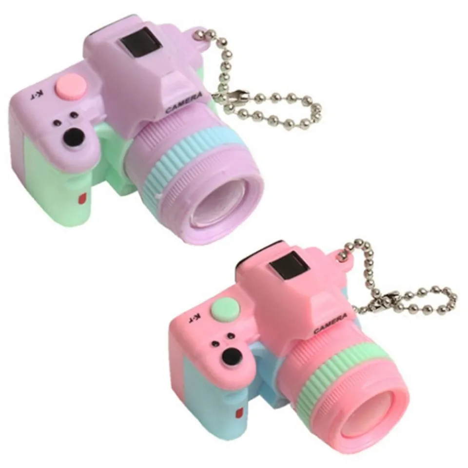 Plastic With Sound Simulation Cameras Keychain SLR Enthusiast