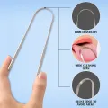 Tongue Scraper Tongue Cleaner U Shape Fresh Breath Care Scraper, Bacteria Inhibiting Non-Synthetic Grip Tongue Cleaning Tool Pack of 1. 