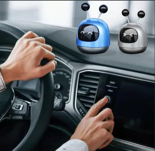 1 Pc Smart Robot Air Freshener Diffuser | Stylish Car Interior Perfume ...