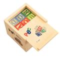 Alphabet Wooden Building Blocks Set With Storage Box Case Early Educational Toys, 27 Piece's ABC Wood Blocks. 