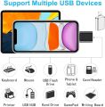 OTG Adapter Lightning to USB 3.0 Adapter MFi Certified USB OTG Data Sync Converter for iPhone 14/ 13/12/11/X/8/7/6/All iPad,Camera,Card Reader,USB Flash Drive,Mouse,MIDI Keyboard iOS 9.2-14+(Silver+Black). 