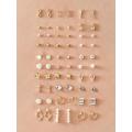 Shein- 30pairs Faux Pearl Decor Earrings. 