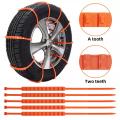 Pack Of 10 Car Winter Tire Anti-skid Snow Clips - Tire Wheels Snow Chains - Wheel Tire Cable Belt Winter Outdoor Emergency Chain - 10 Pcs. 