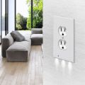 EG^_^ Outlet Cover Light Sensor Angel Outlet Wall Plate With Led Night Lights. 