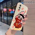 chenyyka For vivo V23 5G V23i 5G S12 5G Case Fashion Crayon Shin Chan Pattern Soft Phone Cases Thin Side Square Edge Casing Pattern Silicone Softcase Cover Shockproof Protection Cases. 